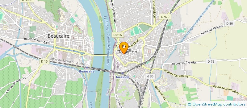 localisation de l'entreprise MUTUELLE SPORT LOISIRS CULTURE  TARASCON