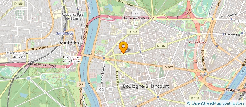 localisation de l'entreprise MUTUELLE UNEO à BOULOGNE BILLANCOURT