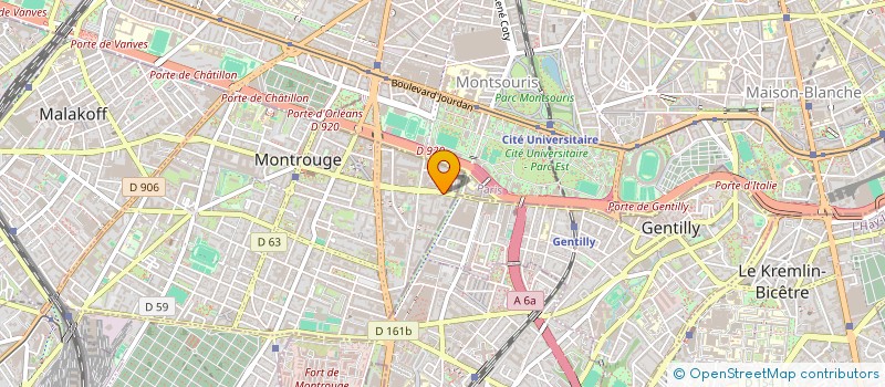 localisation de l'entreprise MUTUELLE UNEO  MONTROUGE