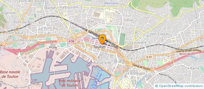 localisation de l'entreprise MUTUELLE VAROISE DES TRAVAIL DE L'ETAT à TOULON