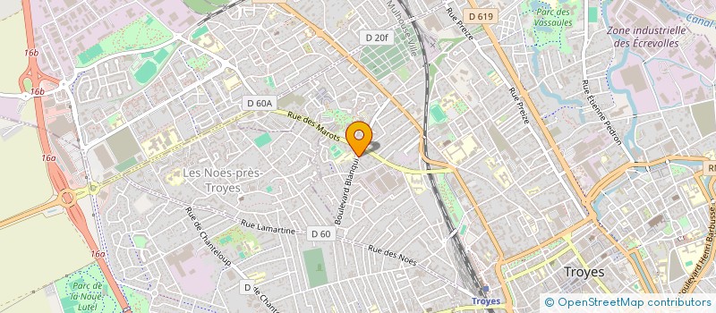 localisation de l'entreprise MUTUELLES FRANCE PROFESSIONS INDEPENDANT  TROYES