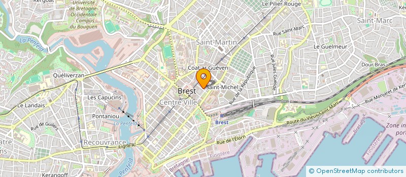 localisation de l'entreprise MUTUELLES S N E F à BREST