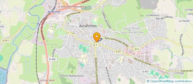 localisation de l'entreprise MUTULLE DU PERSONNEL CAF DE LA MANCHE  AVRANCHES