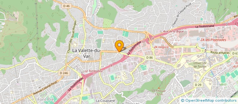 localisation de l'entreprise MUTUS LIBER à LA VALETTE-DU-VAR