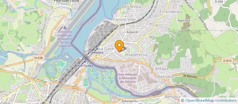 localisation de l'entreprise MUTXIKO à HENDAYE