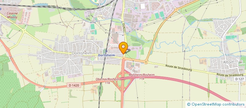 localisation de l'entreprise MUTZIM  DORLISHEIM