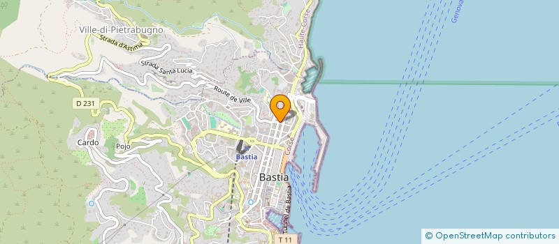 localisation de l'entreprise MUVRA à BASTIA