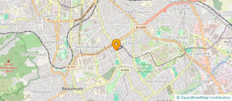 localisation de l'entreprise MUZAC  CLERMONT-FERRAND