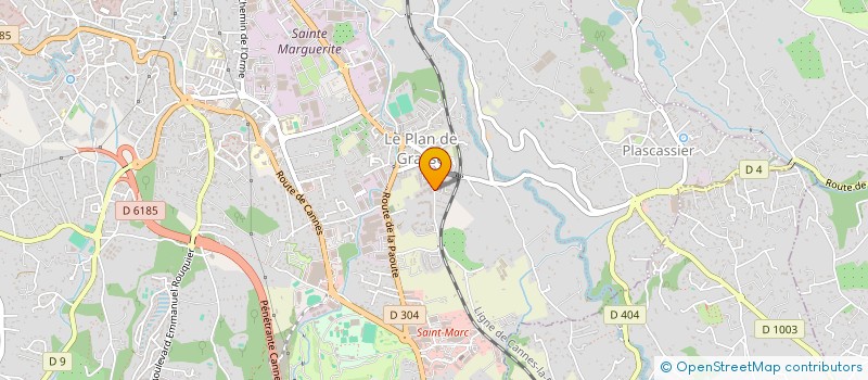 localisation de l'entreprise MUZHER PAYSAGES & SERVICES à GRASSE