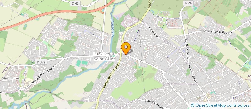 localisation de l'entreprise MUZIC'ALL  LA SALVETAT-SAINT-GILLES