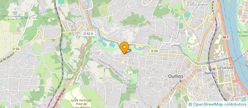 localisation de l'entreprise MUZIK ET VI 972  OULLINS-PIERRE-BENITE