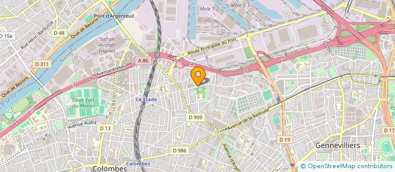 localisation de l'entreprise MUZINGA BTP  COLOMBES