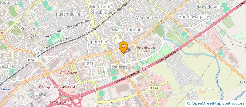 localisation de l'entreprise MV  NIMES