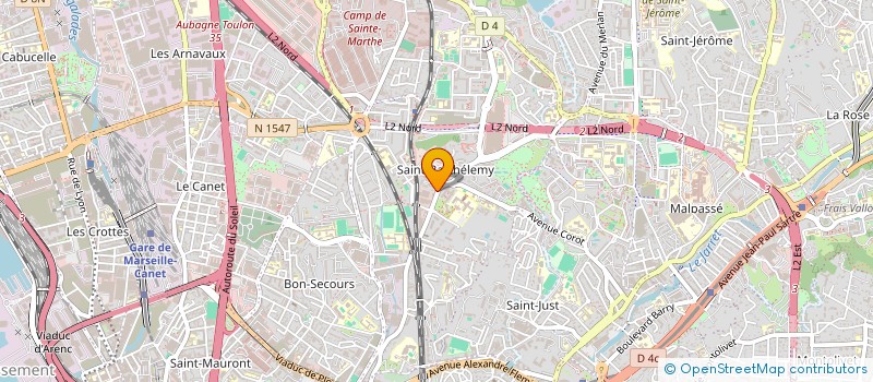 localisation de l'entreprise MV à MARSEILLE