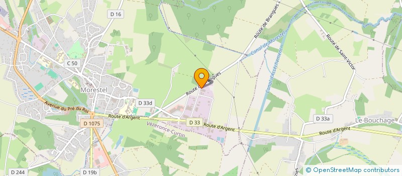 localisation de l'entreprise MV  MORESTEL