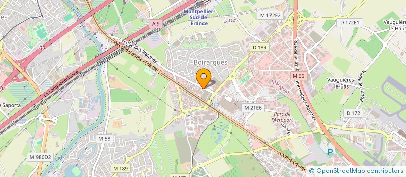 localisation de l'entreprise MV à LATTES