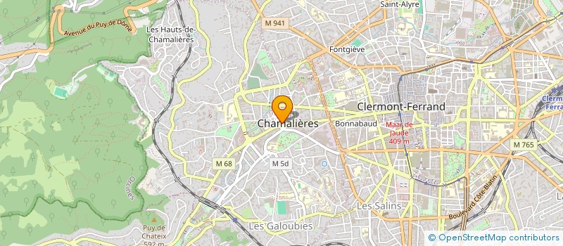 localisation de l'entreprise MV  CHAMALIERES