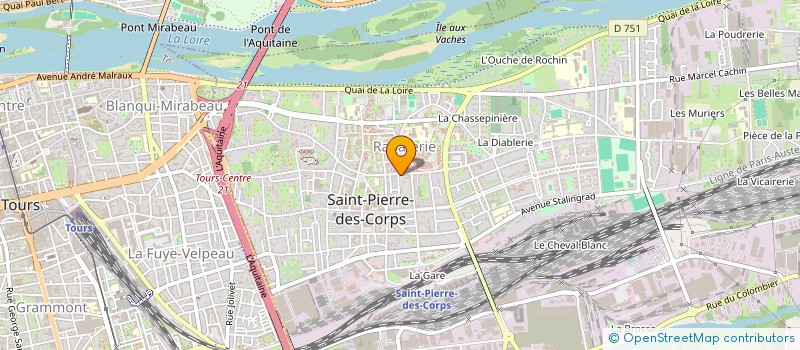 localisation de l'entreprise MV  SAINT-PIERRE-DES-CORPS