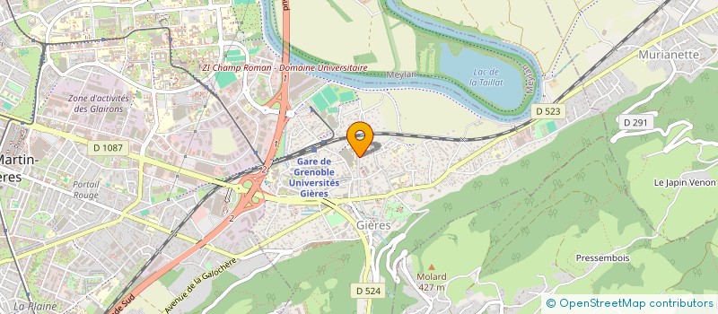 localisation de l'entreprise MV  GIERES