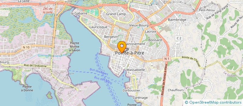 localisation de l'entreprise MV à POINTE-A-PITRE