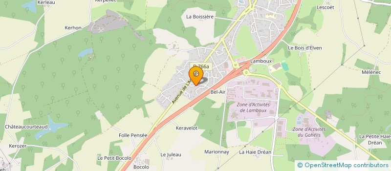 localisation de l'entreprise MV-AGENCEMENT & RENOVATION à ELVEN