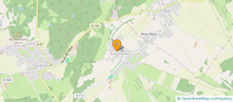 localisation de l'entreprise MV AGRI 25 à TARCENAY-FOUCHERANS