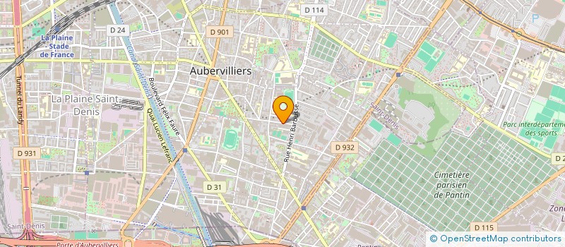 localisation de l'entreprise MV ALEX  AUBERVILLIERS