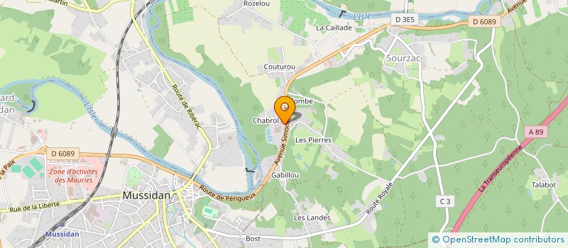 localisation de l'entreprise MV AMENAGEMENT à SOURZAC