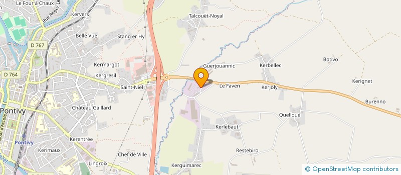 localisation de l'entreprise MV AUTO à NOYAL-PONTIVY