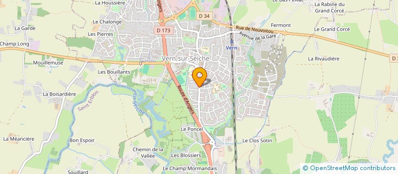 localisation de l'entreprise MV'B  VERN-SUR-SEICHE