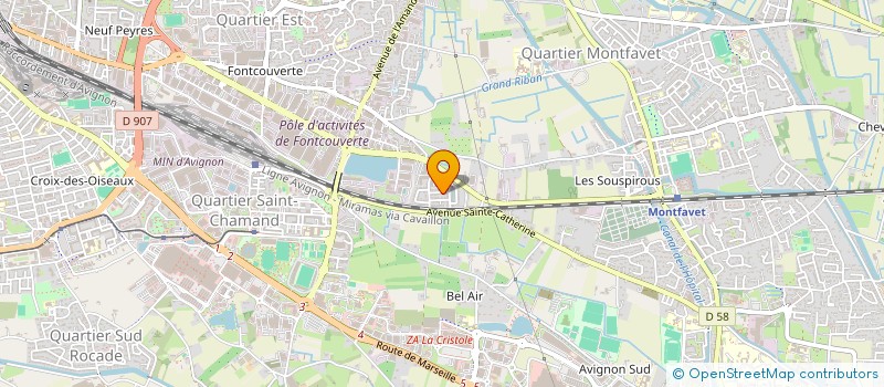localisation de l'entreprise MV BAT 84 à AVIGNON