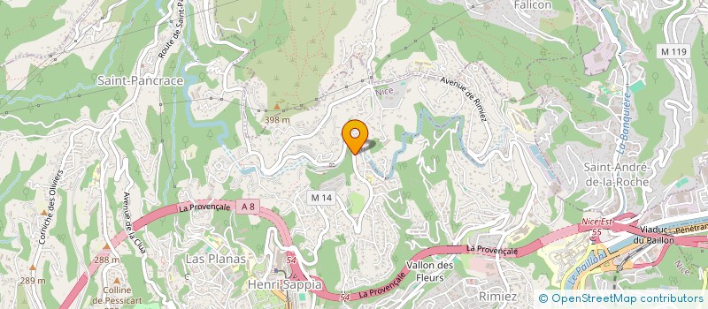 localisation de l'entreprise MV BUREAU GAIRAUT  NICE