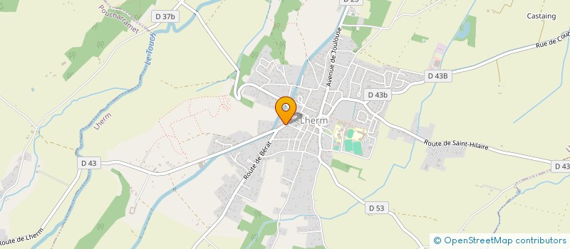 localisation de l'entreprise MV CHARPENTE à LHERM
