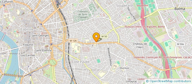 localisation de l'entreprise MV COIFFURE à TOULOUSE