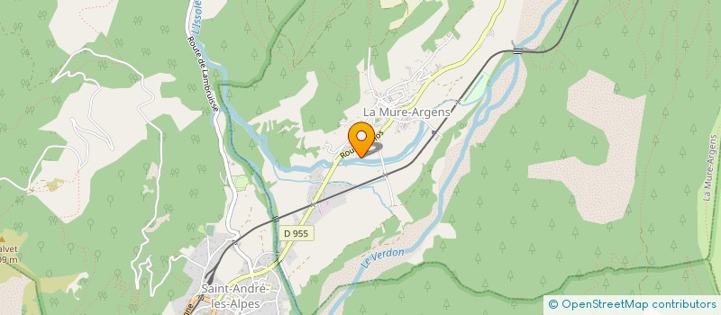 localisation de l'entreprise MV COMBUSTIBLES à LA MURE-ARGENS