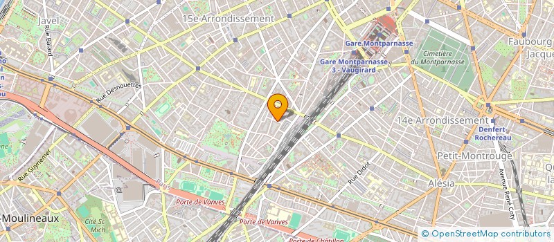 localisation de l'entreprise MV COMMUNICATION à PARIS