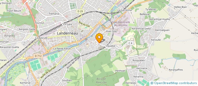 localisation de l'entreprise MV COMPETITION à LANDERNEAU