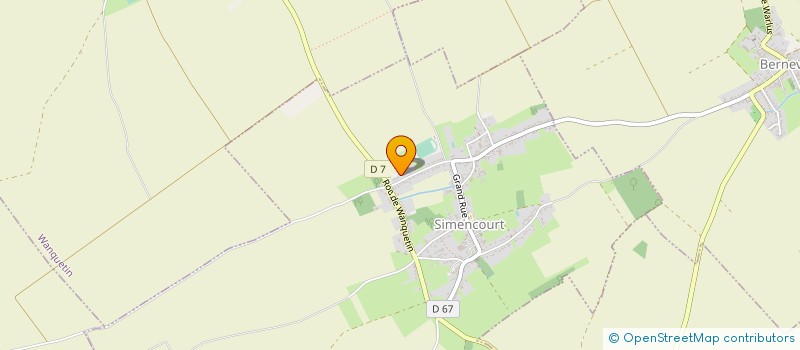 localisation de l'entreprise MV CONNECT à SIMENCOURT