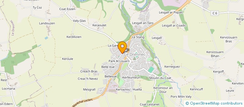 localisation de l'entreprise MV CONSTRUCTION à PLABENNEC