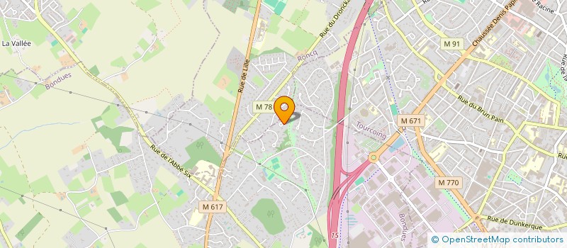 localisation de l'entreprise MV COURTAGE à BONDUES