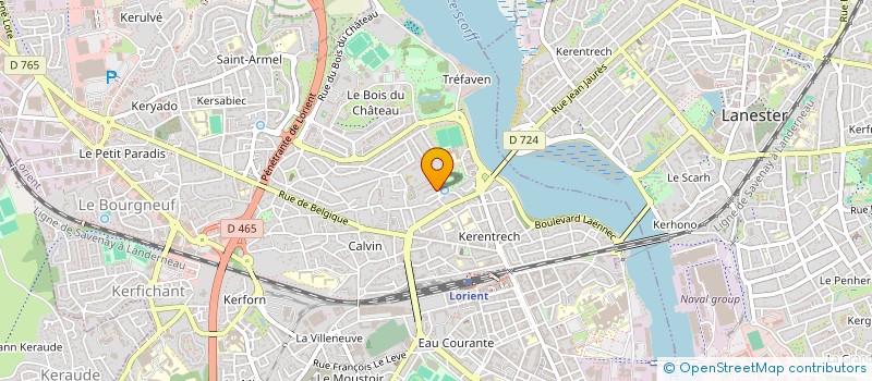 localisation de l'entreprise MV DISTRIBUTION à LORIENT