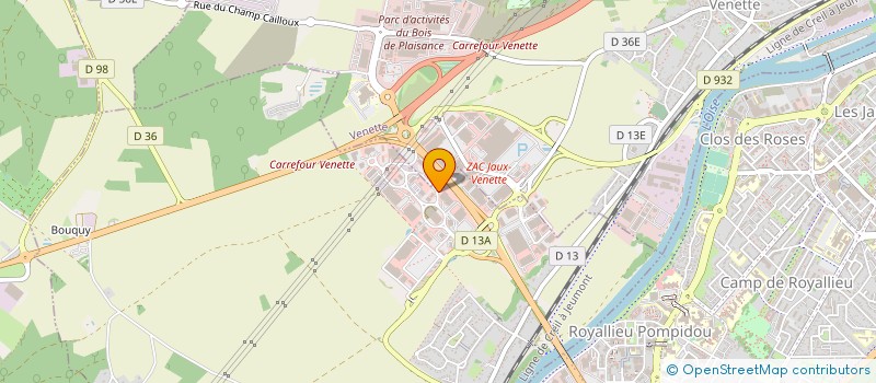 localisation de l'entreprise MV DISTRIBUTION  JAUX