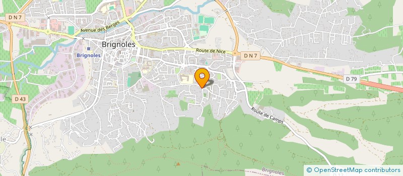 localisation de l'entreprise MV EMBALLAGES  BRIGNOLES