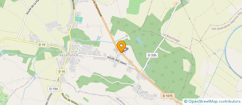 localisation de l'entreprise MV ENERGIE  VEZERONCE-CURTIN