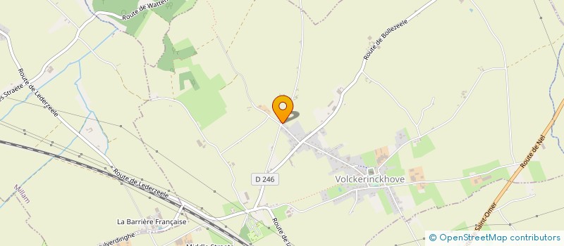 localisation de l'entreprise MV ENERGIE à VOLCKERINCKHOVE