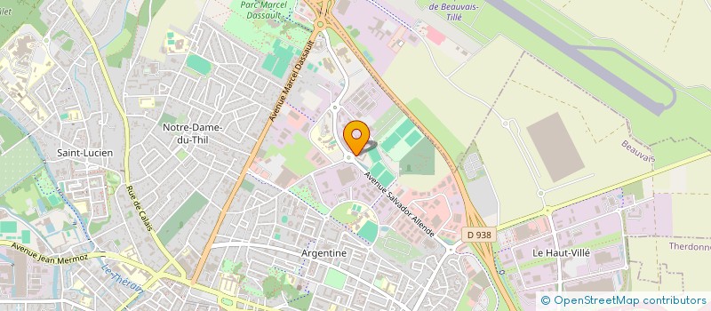 localisation de l'entreprise MV ESSENTIELS  BEAUVAIS