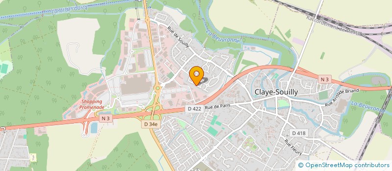 localisation de l'entreprise MV EST FRANCILIEN  CLAYE-SOUILLY