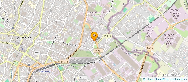 localisation de l'entreprise MV ET COMPAGNIE à WATTRELOS
