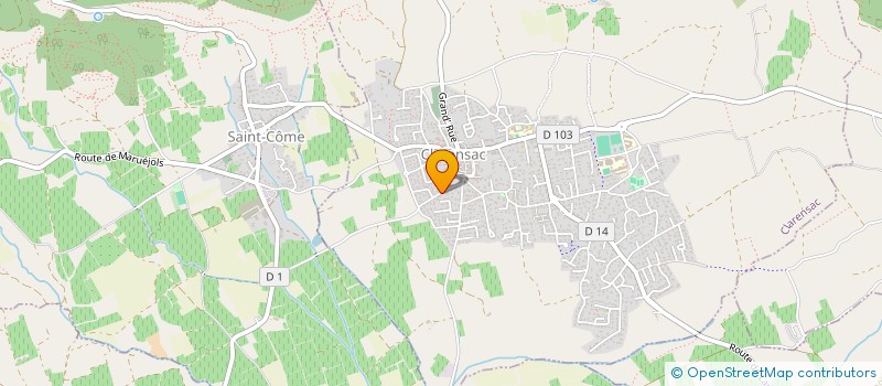 localisation de l'entreprise MV EVENTS  CLARENSAC