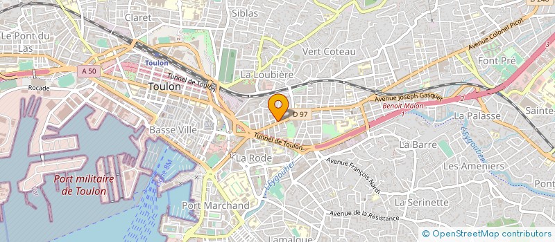 localisation de l'entreprise MV EXPLOITATION à TOULON